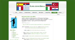 Desktop Screenshot of eurojohnbball.com