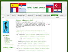 Tablet Screenshot of eurojohnbball.com
